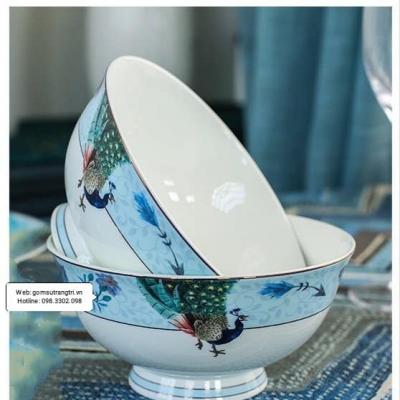 BỘ BÁT ĂN CHIM CÔNG KIÊU HÃNH 60 MÓN